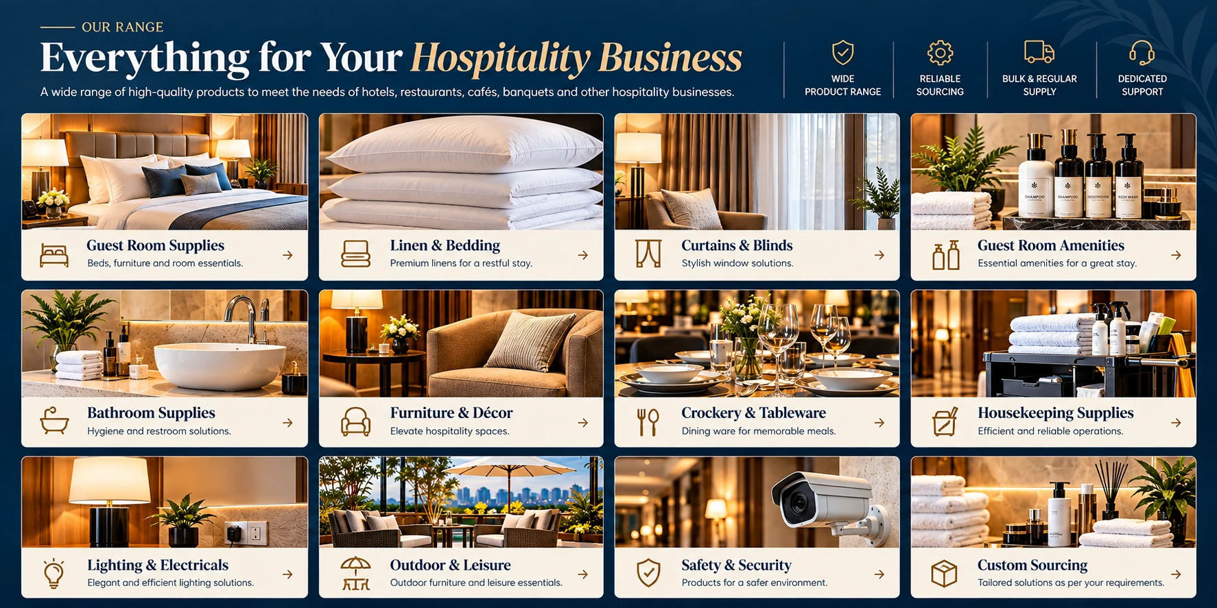 SMT hospitality product range